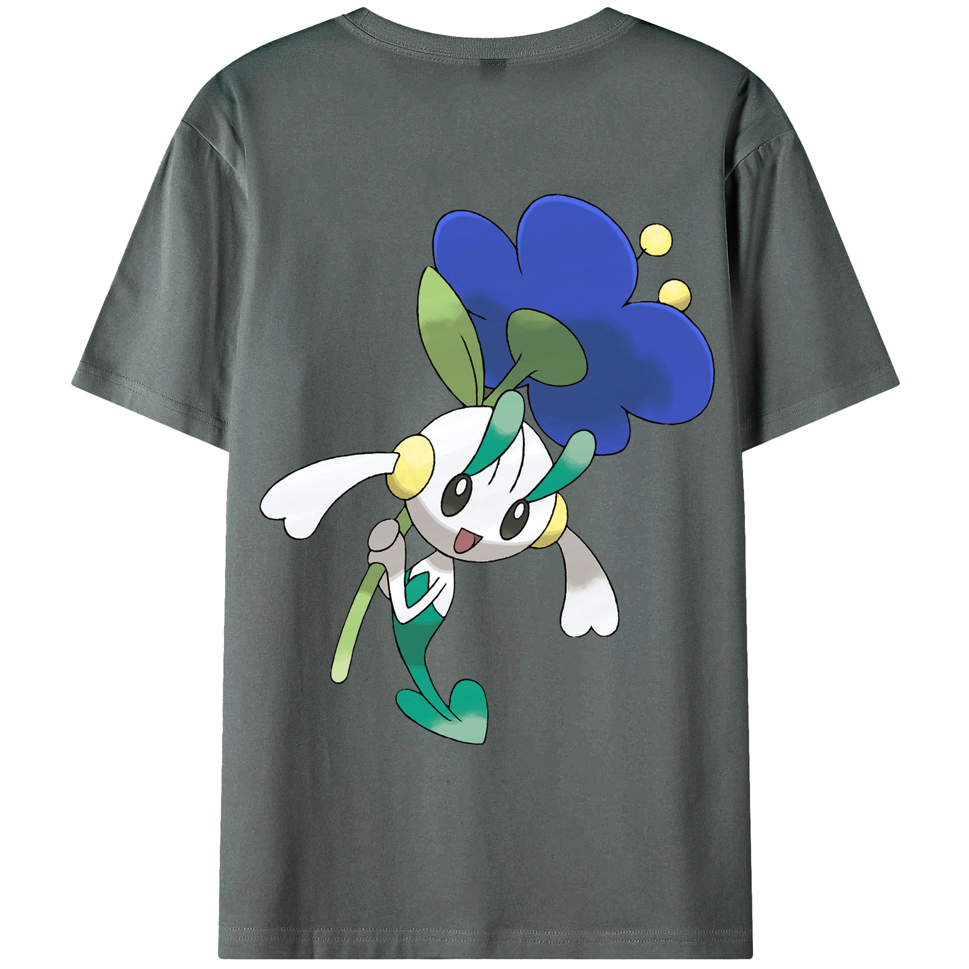 （画像用） ポケットモンスター Pokémon 綿100％ メンズ半袖Tシャツ（バックプリント） 通気性